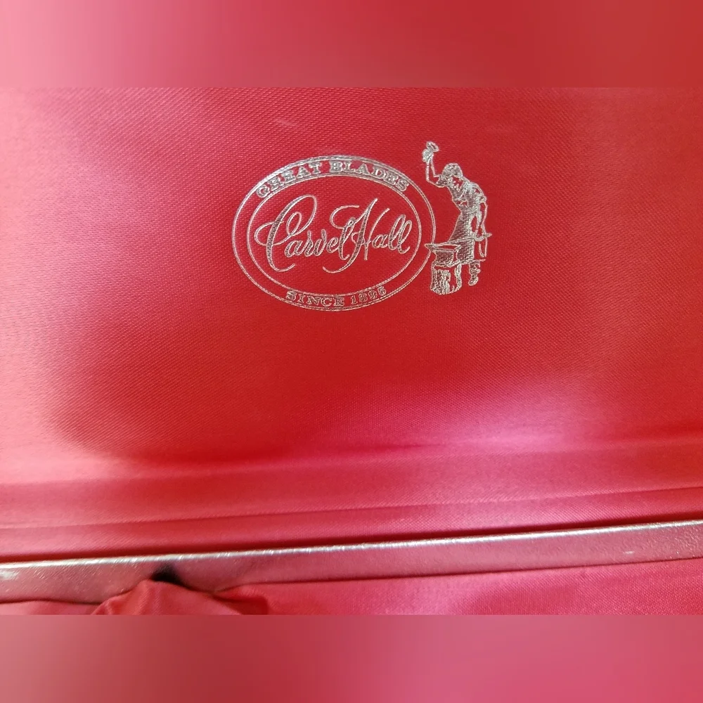 Vintage Carvel Hall Carving Set In Box